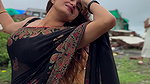 SANAM JOSHI STUNNING BACKLESS IN SAREE EROTIC TEASE HQ VIDEO 2