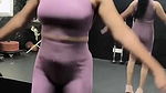 Actress Gayathri Rema tight boobs pussy ass erotic show in gym outfit very sexy 2