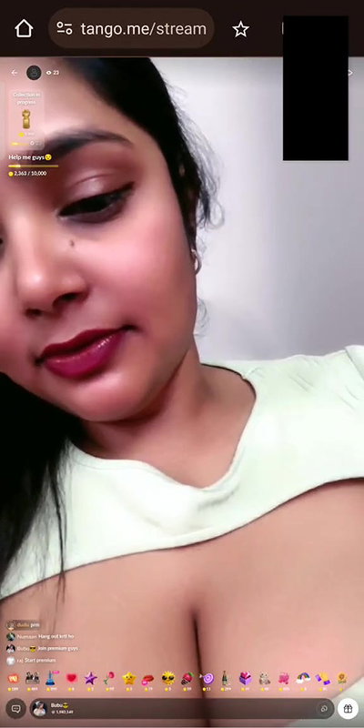 Sexy Bubu Teases Cleavage and Boobs With face – Brief Nipple Flash 2