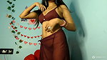 Horny Girl in sare seducing by her erotic moves2