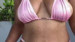 Famous zara khan showing boobs in bikni 2