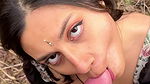 The Indian vixen Bengali vixen outdoor blowjob 2