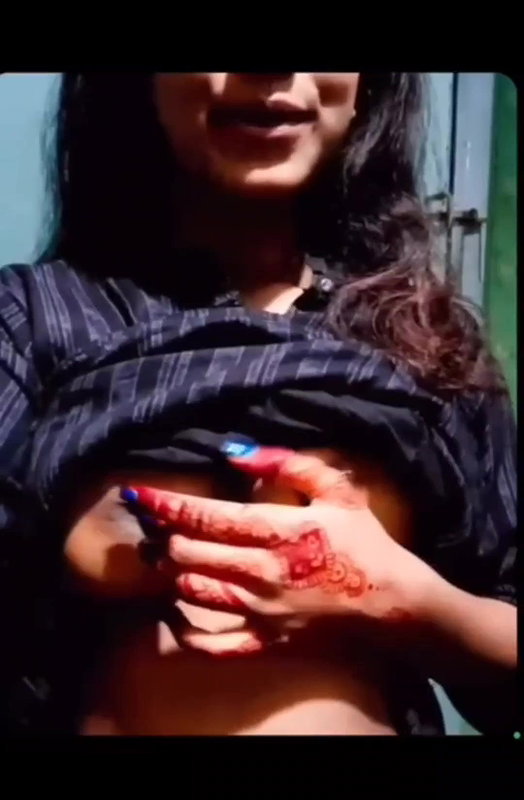 Horny shy gf Showing tits 2