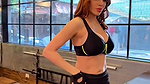 Actress Sherlyn Chopra in sexy gym outfit hot show 2