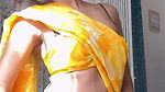 RITU DESI SEDUCTRESS BABE SEXY MIDRIFF AND CLEAVAGE EXPOSE IN SAREE  2