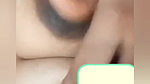 Sexy chubby gf enjoying with pressing her boobs in vc2