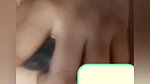 Sexy chubby gf enjoying with pressing her boobs in vc2