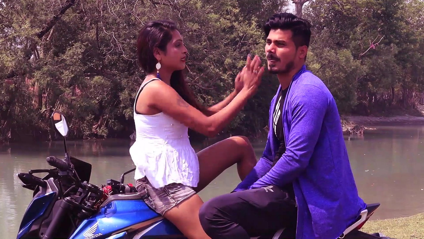 Horny booby bhabhi hot wet cleavage show song making