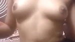 Cute babe strip her bra to show pokie boobs 2