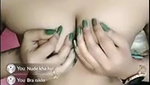 Tango Babe Nicki Showing Her Mangoes on 121 Live With Face2