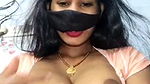 Roohi milking from boobs with face mask2