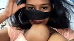 Roohi milking from boobs with face mask2