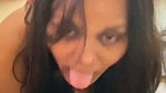 Cute girlfriend giving blowjob and handjob with face2