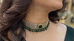 abhaya hiranami huge breasts in green costume2