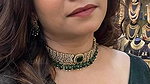 abhaya hiranami huge breasts in green costume2