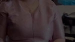 aimy rosmy hige breasts in tight pink dress2