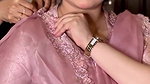aimy rosmy hige breasts in tight pink dress2