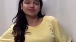 cute girl sexy navel in yellow tshirt2