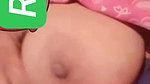 Sexy girl showing her big tits pressing and strip her bra 2