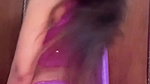 Chandini sexy bid deep navel hole in violet dress 2