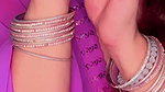 Chandini sexy bid deep navel hole in violet dress 2