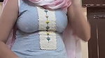 Hot housewife in sleeveless dress showing tight boobs 2
