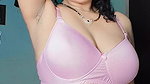 Hot married woman in pink bra showing hot moves 2