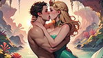 Alien Prince and the Mermaid Queen,Love Across Two Worlds fantasy