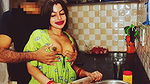 Hot Indian Bhabhi in Nighty Fucked by Devar in Kitchen