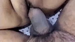 Newly married wife fucking with hubby and pressing her boobs