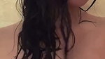 beautiful girl showing boobs while bathing snap