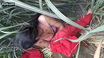 Desi village bhabi caught on fied