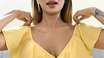 Ankita Dave Yellow Dress LIVE