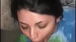 Desi NRI bhabhi sucking big dick and balls