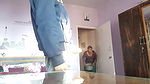 Masturbating infront of maid and she giving smile