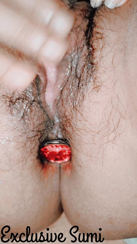 First time butt plug insertion and then fingering to orgasm