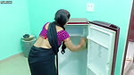Indian Aunty Rupa Hottest Ass & Hip Show Fridge Cleaning Vlog