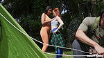 Crazy College GFs with Roxie Sinner & Amy Quinn in Sexy Camping and Cheating