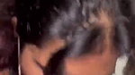 Horny girlfriend giving pleasure blowjob