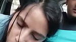 Horny Girlfriend Sucking Boyfriend Cock In Car