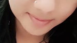 Cute expression gf Showing her big melons on vc with big smile