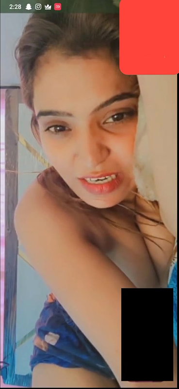 Horny cute expression babe little shy to showing on video call