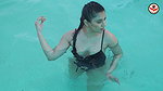 Beautiful Insta Model WonderLust wet Boobs show Latest Exclusive seductive photoshoot in swimming pool