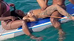 Indian suraya ndia threesome fuking in middle of water on boat