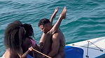 Indian suraya ndia threesome fuking in middle of water on boat
