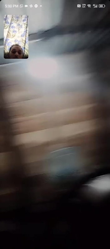 Village desi babe showing her boobs on video call with little shy