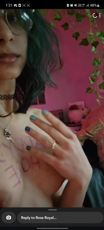 Horny girlfriend tease with her pokie nipple and pussy