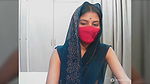 Desi Indian wife covering her sexy body with saree
