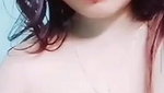 Cute girlfriend show her strip dress to her boyfriend on vc