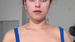 videshi girl open breast show in blue dress